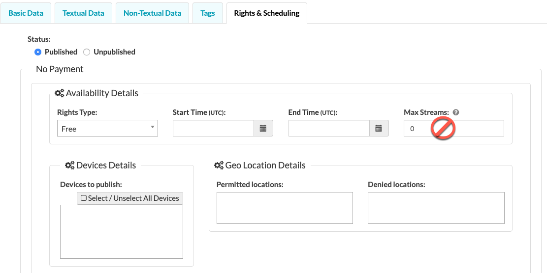 Rights & Scheduling