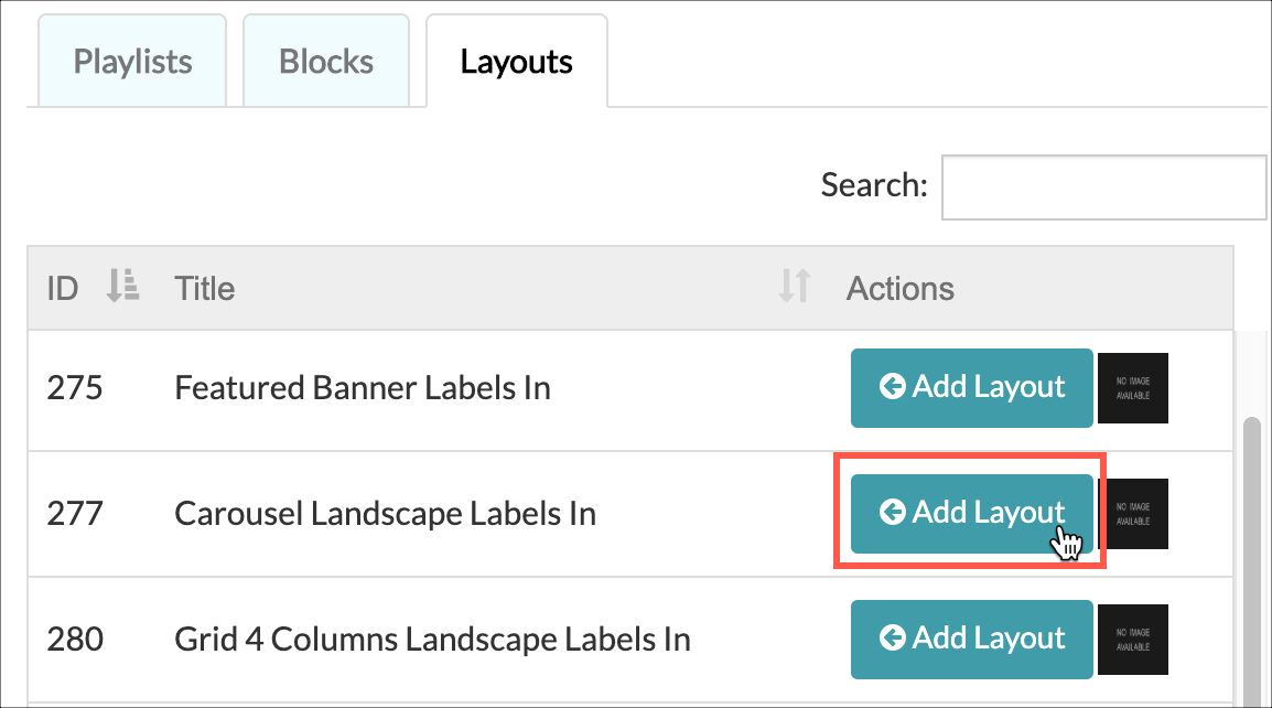 Add carousel layout