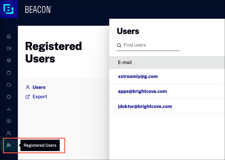 Registered Users module
