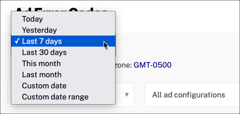 Date range