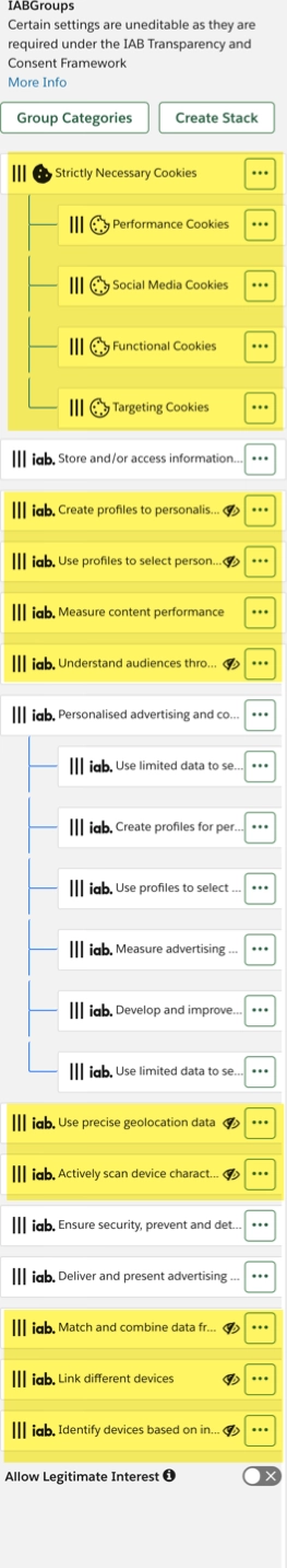 advanced gdpr configuration changes