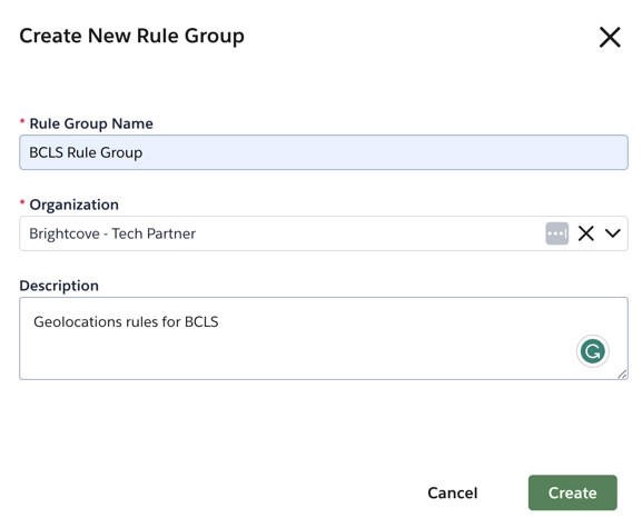 create rule group