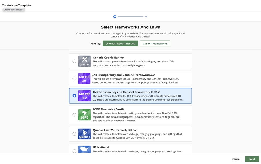 new iab framework