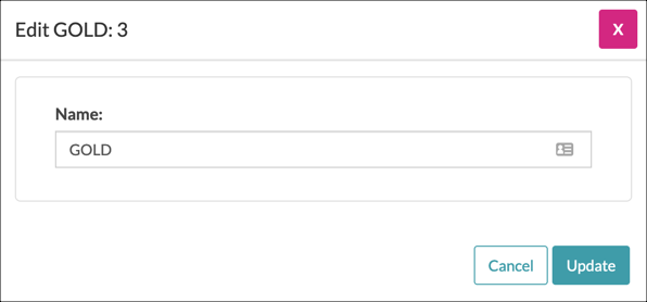 Edit role dialog