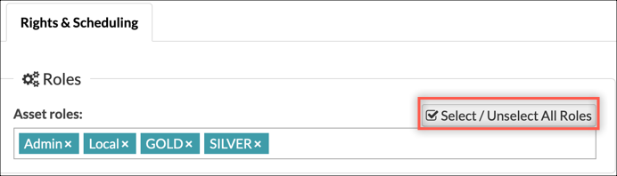 Select all roles