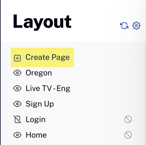create top of page list