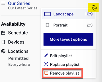 remove playlist playlist details dialog