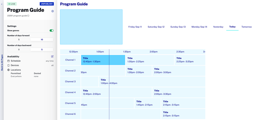 program guide