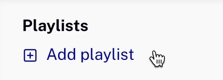 Add playlist