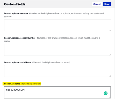 populate custom field